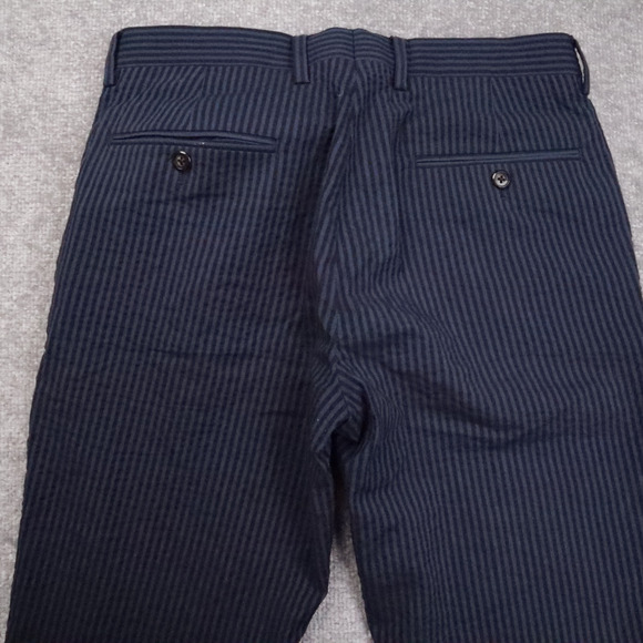 J.CREW Ludlow Slim Fit Seersucker Striped 29x32 Blue Tapered Leg Pants - Picture 13 of 14
